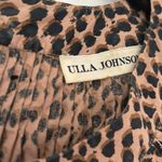 Ulla Johnson  Lennie Pleated Cotton Poplin‎ Top Cheetah Print Animal Print Size 2 Photo 5