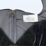 Oh Polly Midnight Shadows Velvet Mini Dress in Black, Size 0 Photo 2