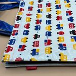 A Very Rare Vintage From Japan Miki House Large Coated Canvas Tote Red Photo 4