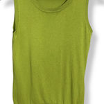 August Silk  Sweater Tank Top Sleeveless Cotton‎ Modal Women Sz Medium Lime Green Photo 0