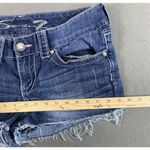 Seven 7 Jean Shorts Womens 30x2 Blue Cut Off Frayed Shortie Booty Med Wash Tag 8 Photo 7