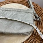 Kipling  Metallic Silver Gray Wristlet Wallet Zip Travel Wallet Bag Photo 2