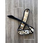 Don Kline Giorgio Beverly Hills Italian Spotted Fur Leather Belt Gold Buckle Photo 5