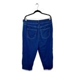 Lane Bryant  Mid Rise Boyfriend Capri Jeans Elastic Waist Pull-On Denim 14 Photo 2