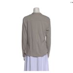 James Perse NWT James Peres V-Neck Long Sleeve Button-Up Top Size: S Photo 1