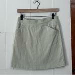 Mario Serrani  Green White Seersucker‎ Tummy Control Skort Small Photo 1
