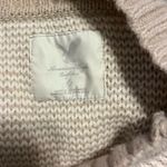 American Eagle brown and beige striped short sleeve sweater in large Photo 3