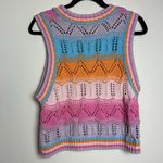 ZARA Multi Color Crochet Sweater Vest Photo 3
