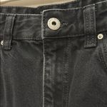 Cotton On  Black Jean Shorts High Waisted Frayed Hem Photo 5