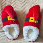 Santa Elf Slippers Christmas Red House Shoes Plush Jingle Bells Size 7 Photo 4