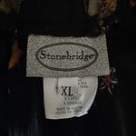 Vintage | Stonebridge Giraffe Print Pleated Maxi Skirt | XL Black Photo 3