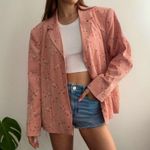 Alice + Olivia Pink Floral Lightweight Summer/Spring Blazer Jacket Boho Cottagecore Style Photo 1