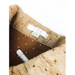 Vintage Textured Satin Shirt Jacket | Size M Tan Size M Photo 14