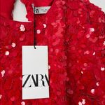 ZARA  Red Sequined Mini Dress Size: L Photo 5