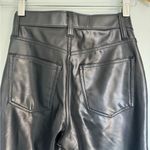 Abercrombie & Fitch Abercrombie curve love Black Vegan Leather high-rise pants Photo 6