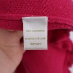 Garnet Hill  Pink Cashmere Waterfall Cardigan Sweater Size S Photo 3