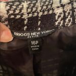Briggs New York 🐼🐼🐼BOGOHO 🐼🐼🐼Briggs Women's Black and White Plaid Jacket-16 petite Photo 4