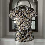 Michael Kors  Sequined Animal Print Top, Crewneck, Size S, New without Tag Photo 4