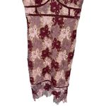 Lulus  Endless Elegance Mauve Multi Crochet Lace Bodycon‎ Midi Dress Size Medium Photo 7