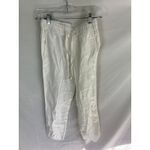 Caslon White Linen Pants Size XXSP Photo 1