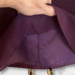 After Dark 2Pc Embroidered beaded sleeveless sheer lined purple Women's Suit 10P Photo 6