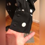 J.Crew Black Long Sleeve With White polkadots Size XS. Photo 5