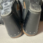 Dansko Fern Studded Wedge Leather Buckle Platform Slide-On Sandals Black Sz37EU Photo 11