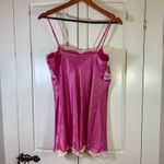 Victoria's Secret Y2K  Pink Satin Lace Slip Dress M‎ Fairycore Coquette Lingerie Photo 1