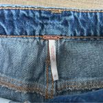Free People Denim Micro Mini Skirt Corset Tie Raw Hem NWT 27 Photo 3
