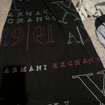 Armani Exchange Women's Tee Shirt Dress with Logo Lettering , Black small Photo 4