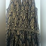 Old Navy Black and Gold Maxi Dress Photo 7