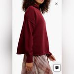 Free People NWT  Red Wine Torres Turtleneck Sweater Size Large Photo 1