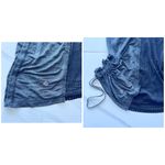 Lululemon top size 6 gray black mesh cinch run Photo 6