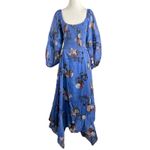 Free People Bohemian Witchy Fairy Morning Glory Maxi Dress Bluebell Large NWT Photo 8