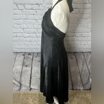 Gia & co satin black halter dress size 4 Photo 1