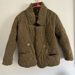 Free People  Tawny Puffer Pillow Quilted Olive Green Jacket Photo 2