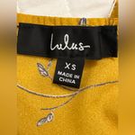 Lulus Darling Daylily Mustard Yellow Floral Print High-Low Maxi Dress Photo 6