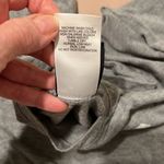 Modern Lux  size small distressed grey “I need a latte coffee” tie front top EUC Photo 6