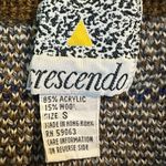 Vintage 70s Wool Acrylic Fair Isle Midi Sweater Skirt Size Small Brown Blue Photo 5