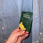 Disney  Parks Winnie the Pooh Embroidered Denim Button Up Shirt 1X NWT Photo 7