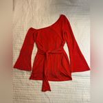 Privacy Please NWOT  x Revolve Chloe off one shoulder red mini dress Photo 2
