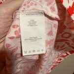 Margo Orange White Floral Short Cap Sleeve Dress Jersey Knit Pockets Size 8 Photo 7