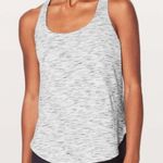 Lululemon Free To Be Serene Tank Top Tiger Space Dye Black White Size 6 Photo 2