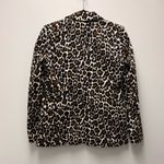 J.Crew NWT  Parke Blazer in leopard stretch corduroy, Black & Tan | Size 6 Photo 3