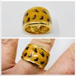 Sterling Silver , gold overlay leopard print earrings Photo 6