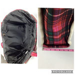 Victoria's Secret Victoria’s Secret Plaid Fleece Trim Holiday Tote Bag Photo 3