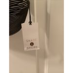 Shade & Shore Women's Pinstriped Swim Top Back Tie Black White Size XL 16-18 Photo 6