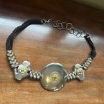 Elegant Silver, Gold and rope Women's belt Silver Photo 1