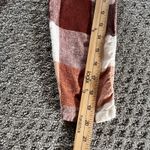 Soft Surroundings  Plaid Linen Blend Button Shirt‎ Top Size Small Zip Back Fall Photo 11