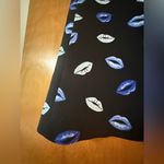 ZARA  Mini Skirt BLUE LIPS All-Over Print Back Zipper Closure NWT Size Small Photo 6